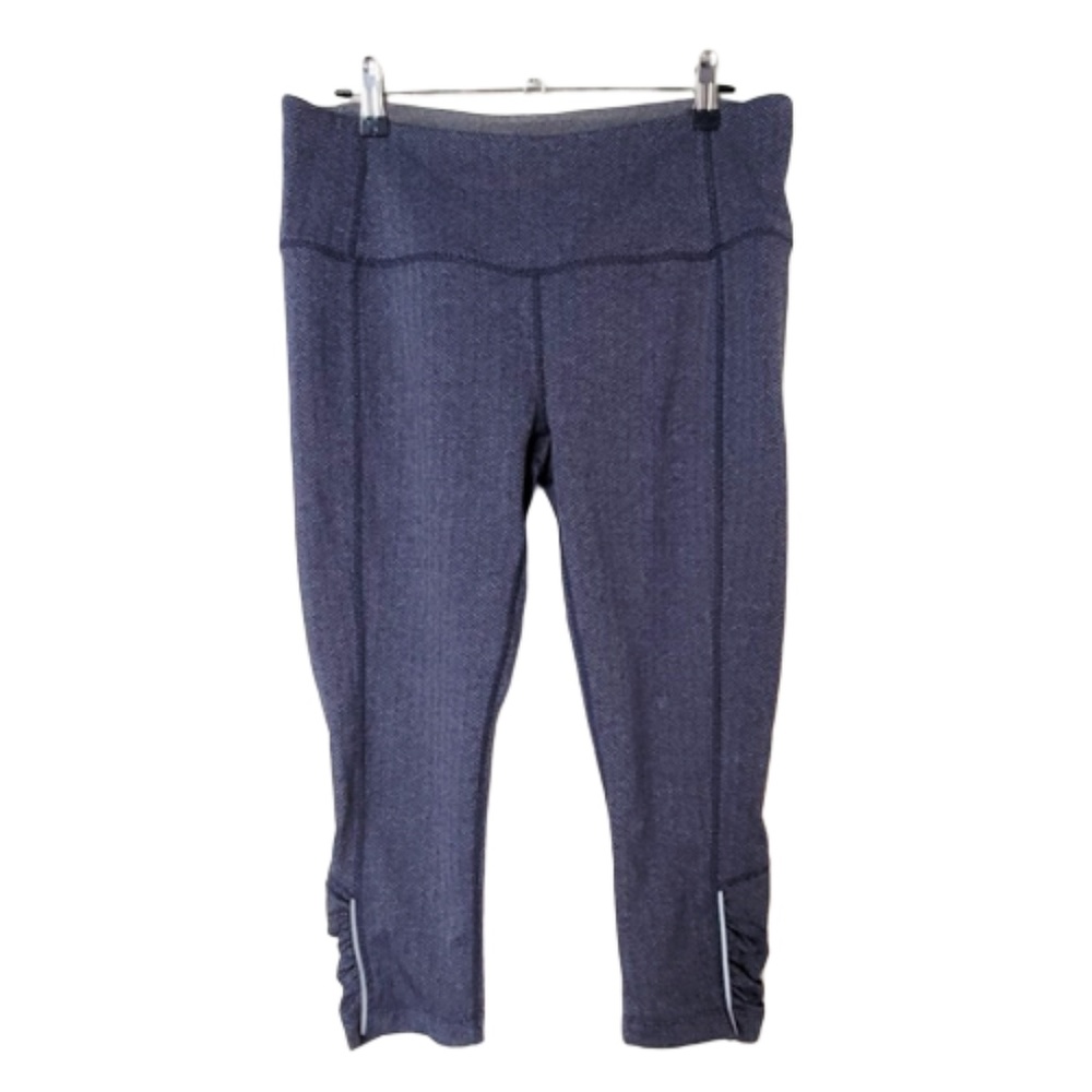 Purple and Gray Workout Capris